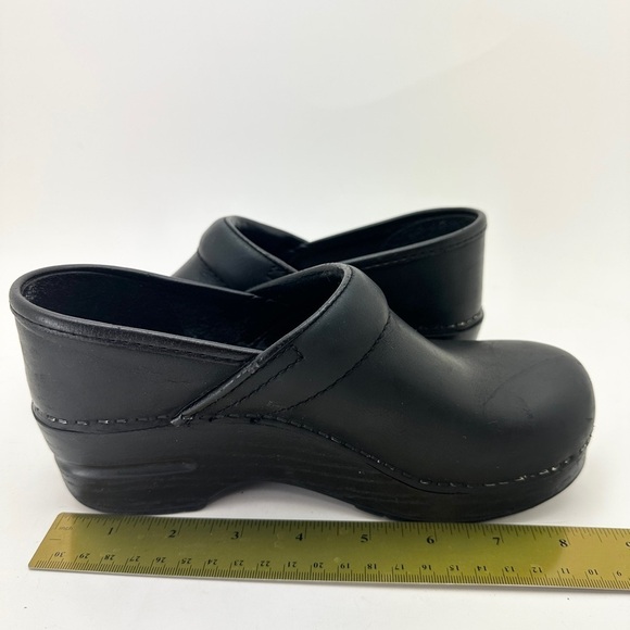 Dansko Professional Cabrio Clog Slip On Sz 35/4.5-5 Leather Casual Comfort Black - Picture 11 of 12